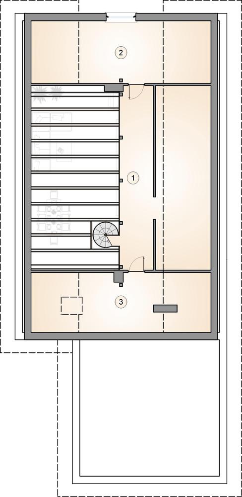 Rzut poddasza POW. 0,0 m²