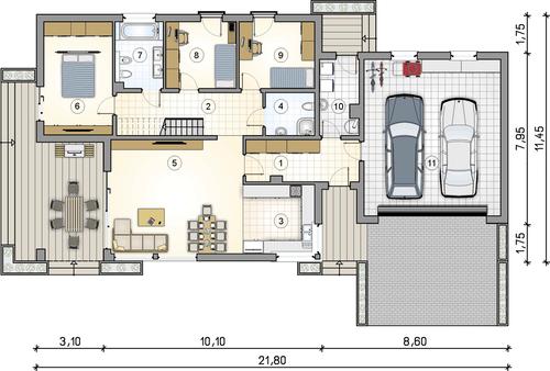 Rzut parteru POW. 0,0 m²
