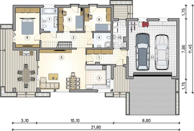 Rzut parteru POW. 0,0 m²