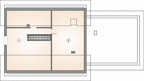 Rzut poddasza POW. 0,0 m²