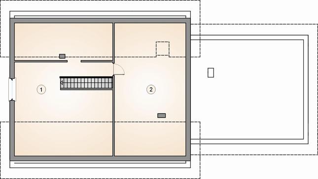 Rzut poddasza POW. 0,0 m²