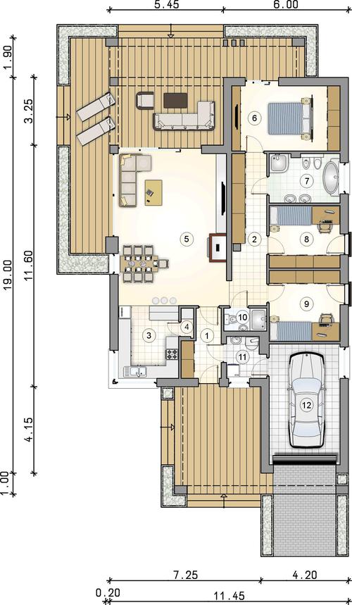Rzut parteru POW. 0,0 m²