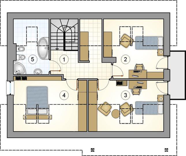 Rzut poddasza POW. 0,0 m²