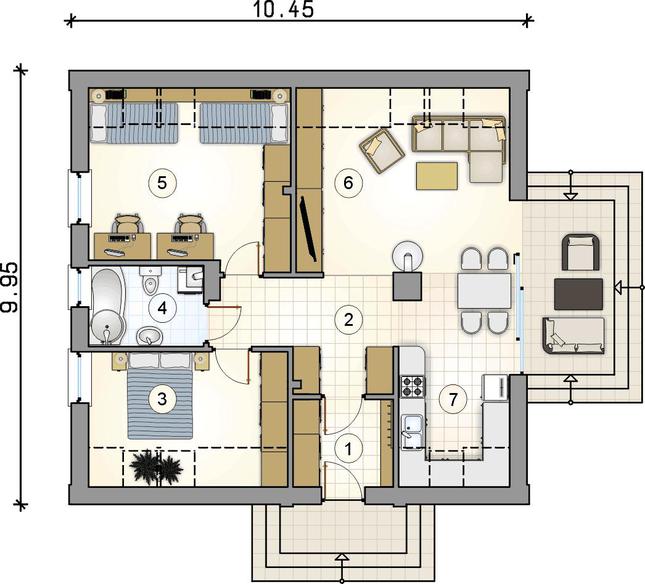 Rzut parteru POW. 0,0 m²