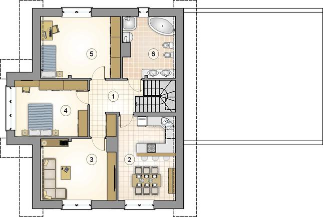 Rzut poddasza POW. 0,0 m²