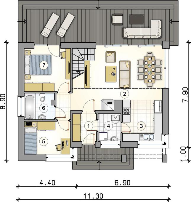 Rzut parteru POW. 0,0 m²
