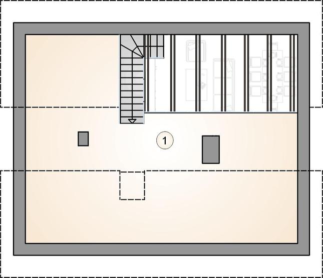 Rzut poddasza POW. 0,0 m²