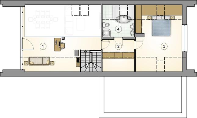 Rzut poddasza POW. 0,0 m²