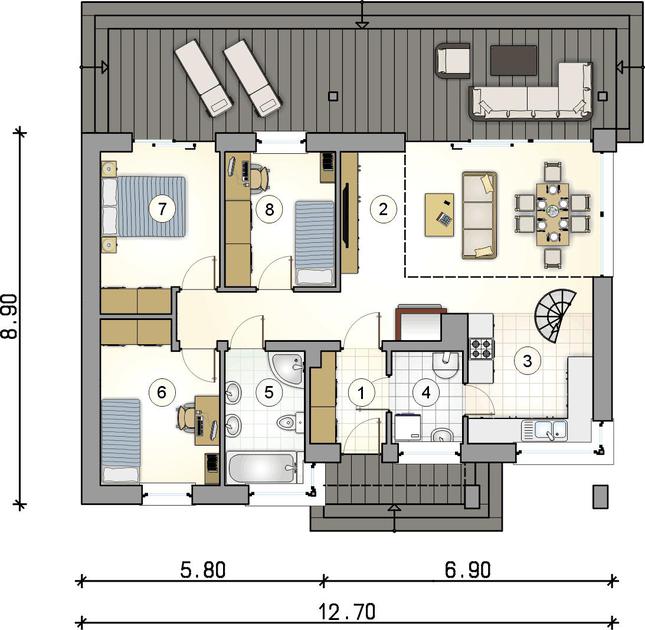 Rzut parteru POW. 0,0 m²