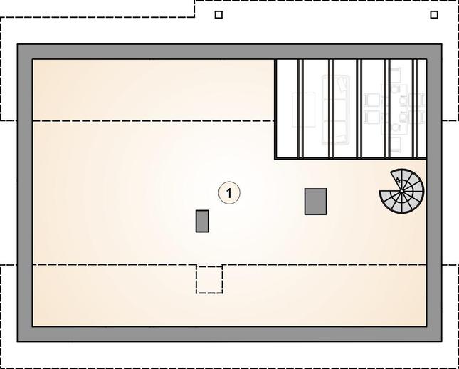 Rzut poddasza POW. 0,0 m²
