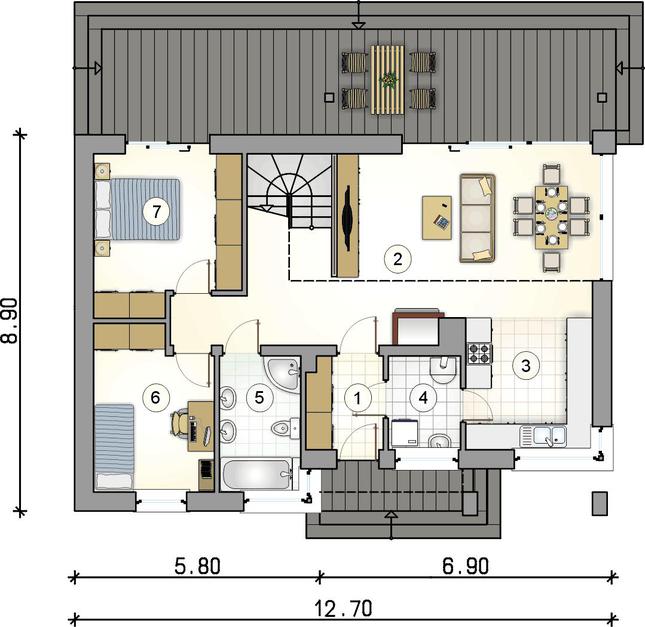 Rzut parteru POW. 0,0 m²