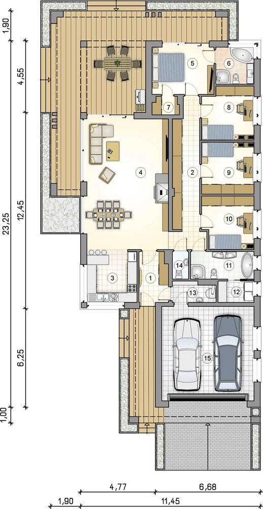 Rzut parteru POW. 0,0 m²