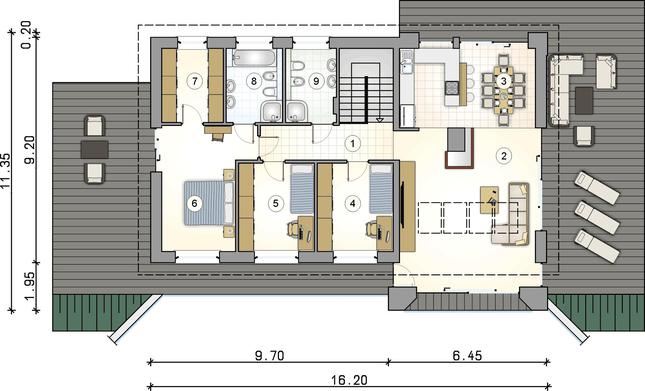 Rzut parteru POW. 0,0 m²