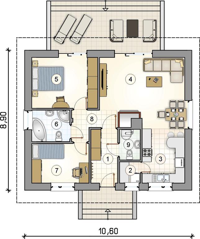 Rzut parteru POW. 0,0 m²