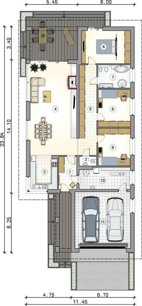 Rzut parteru POW. 0,0 m²