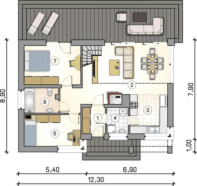 Rzut parteru POW. 0,0 m²