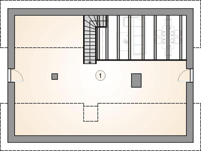 Rzut poddasza POW. 0,0 m²