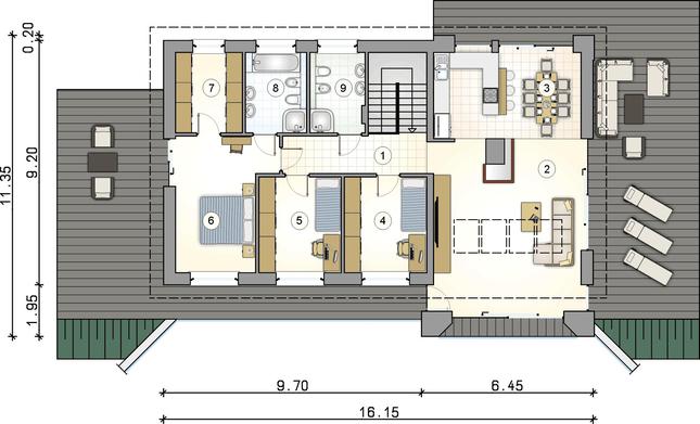 Rzut parteru POW. 0,0 m²