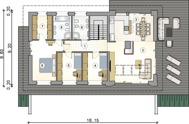 Rzut parteru POW. 0,0 m²