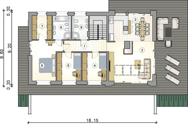 Rzut parteru POW. 0,0 m²