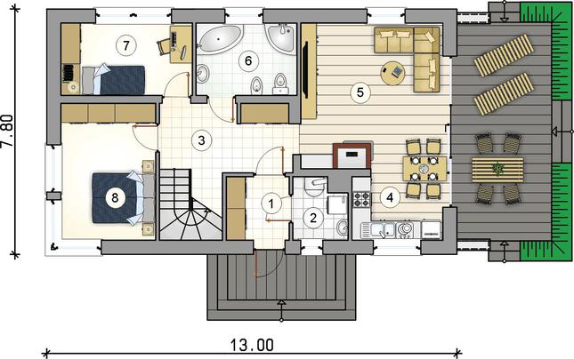 Rzut parteru POW. 0,0 m²