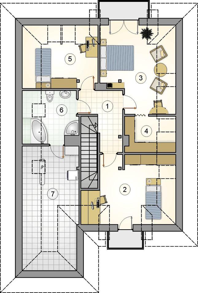 Rzut poddasza POW. 0,0 m²