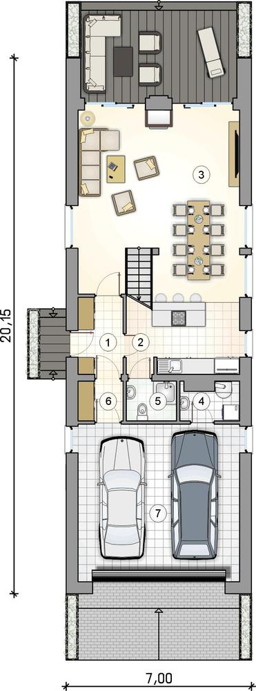 Rzut parteru POW. 0,0 m²
