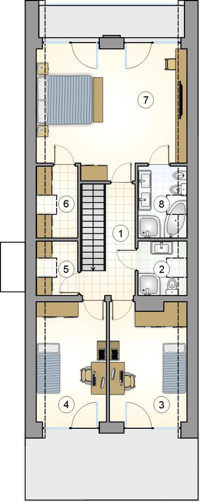 Rzut poddasza POW. 0,0 m²