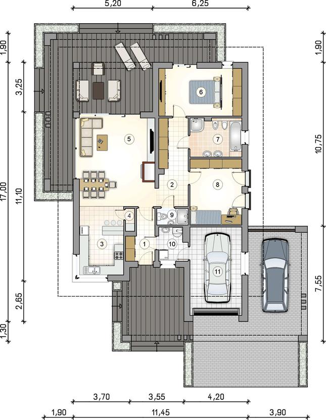Rzut parteru POW. 0,0 m²