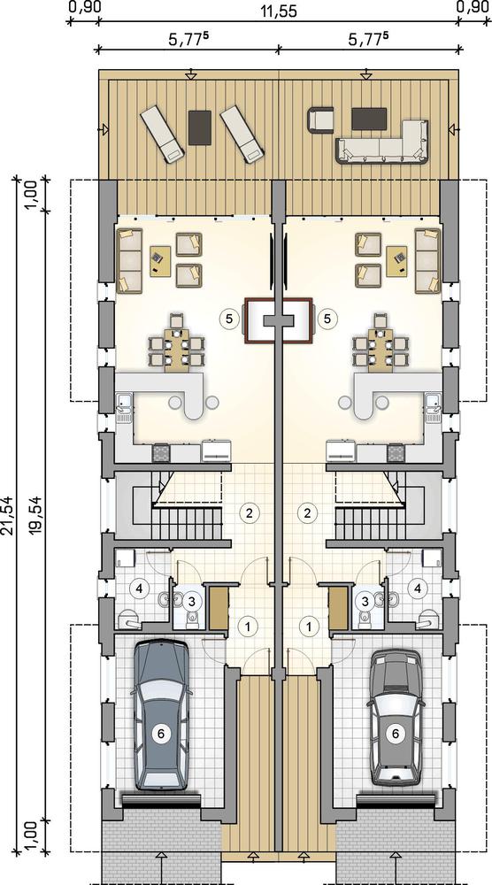Rzut parteru POW. 0,0 m²