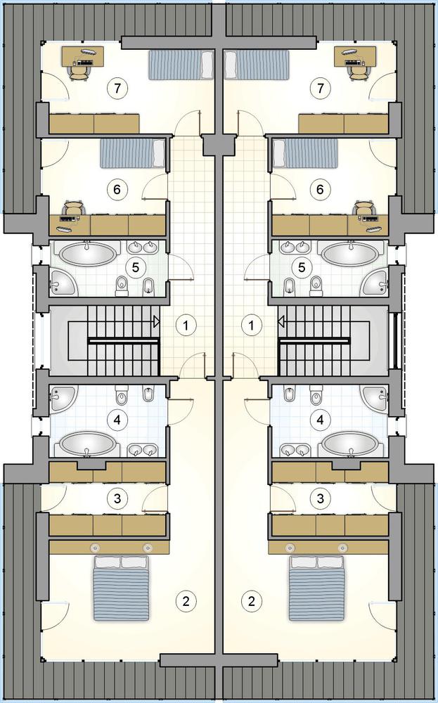 Rzut piętra POW. 0,0 m²