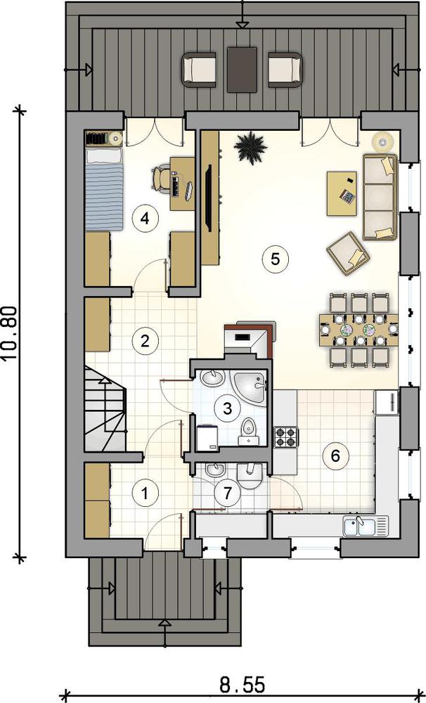 Rzut parteru POW. 0,0 m²