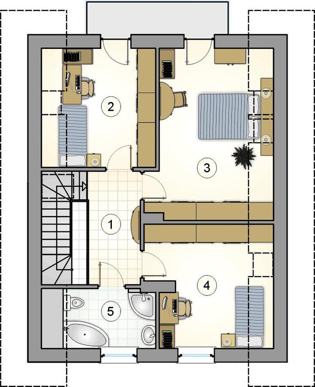 Rzut poddasza POW. 0,0 m²