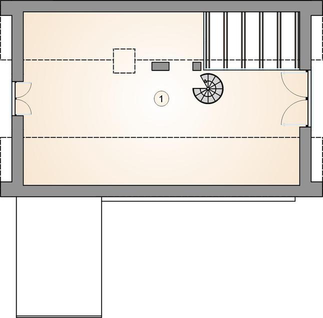 Rzut poddasza POW. 0,0 m²