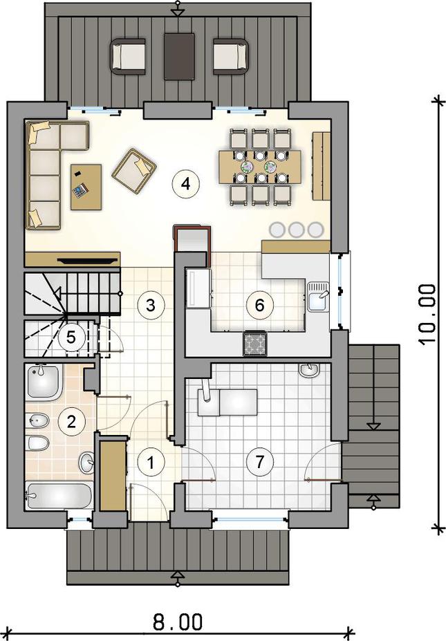 Rzut parteru POW. 0,0 m²