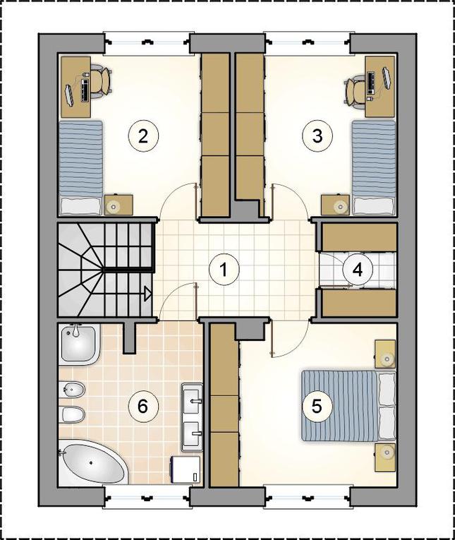 Rzut poddasza POW. 0,0 m²