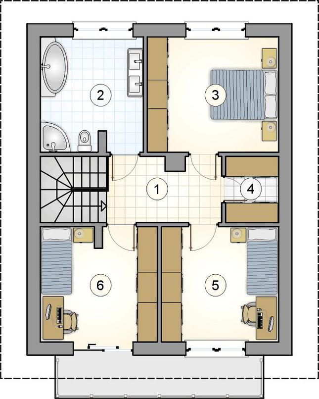 Rzut poddasza POW. 0,0 m²