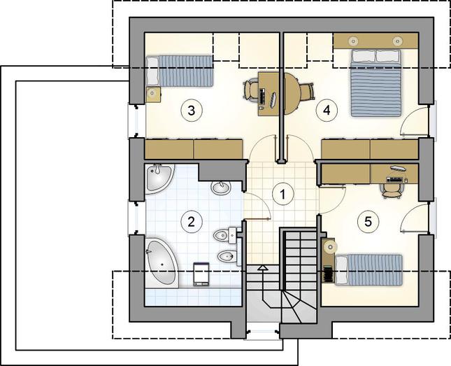 Rzut poddasza POW. 0,0 m²