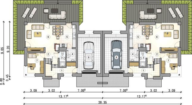Rzut parteru POW. 0,0 m²
