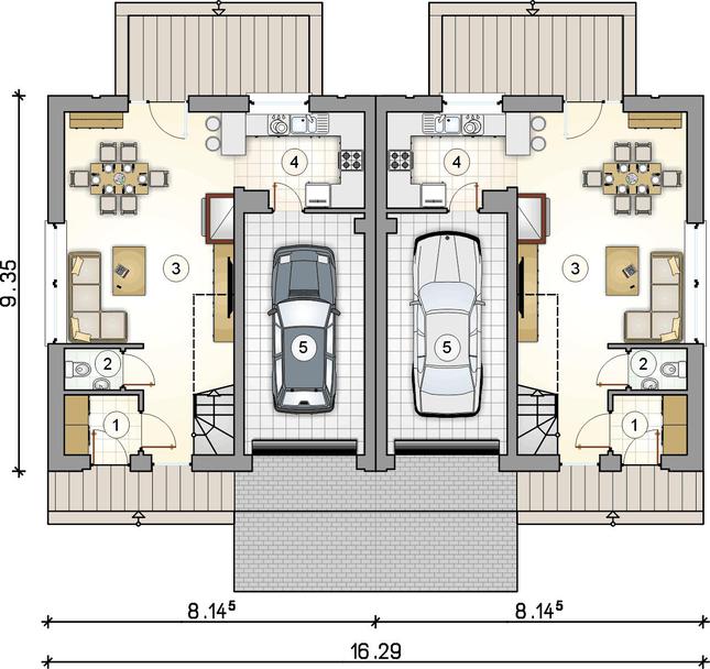 Rzut parteru POW. 0,0 m²