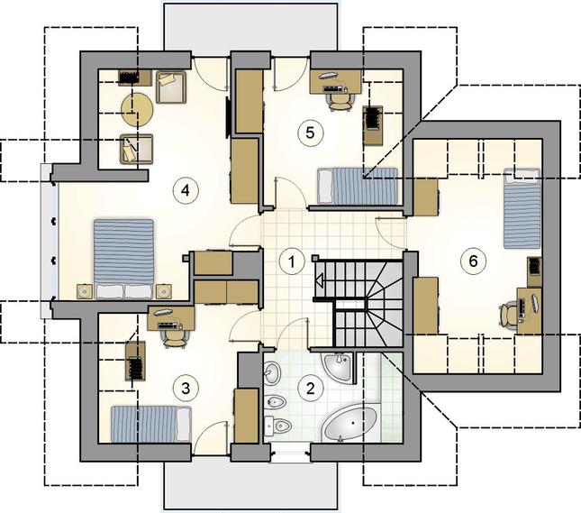Rzut poddasza POW. 0,0 m²