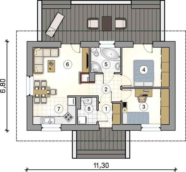 Rzut parteru POW. 0,0 m²