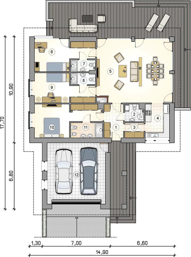 Rzut parteru POW. 0,0 m²