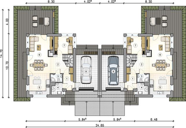 Rzut parteru POW. 0,0 m²