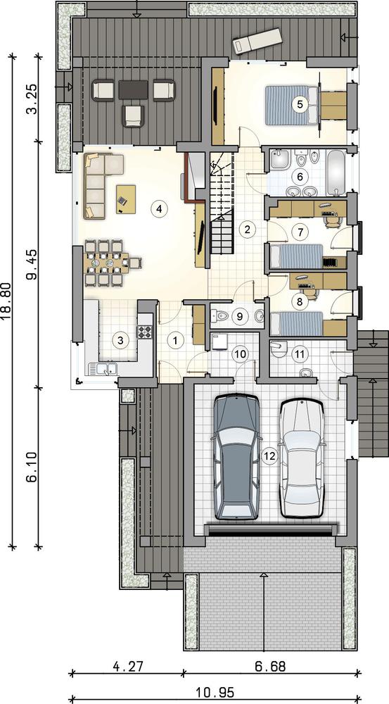 Rzut parteru POW. 0,0 m²