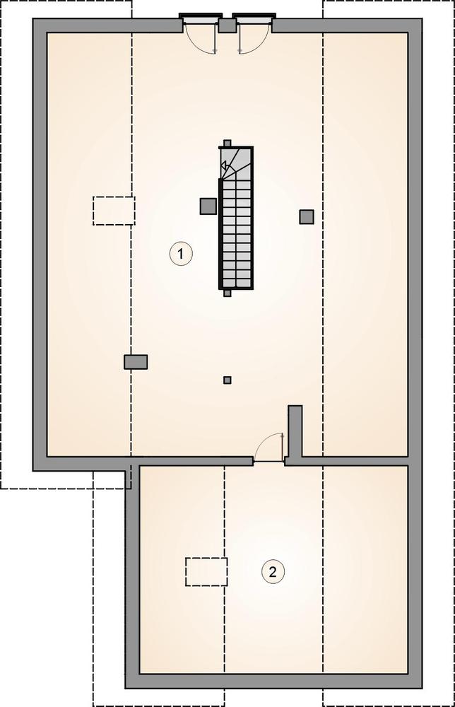Rzut poddasza POW. 0,0 m²