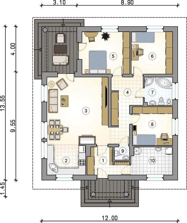 Rzut parteru POW. 0,0 m²