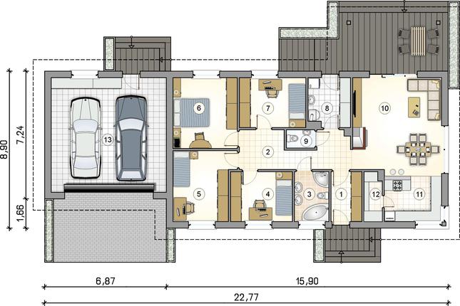 Rzut parteru POW. 0,0 m²