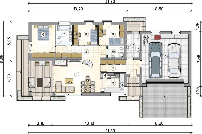 Rzut parteru POW. 0,0 m²