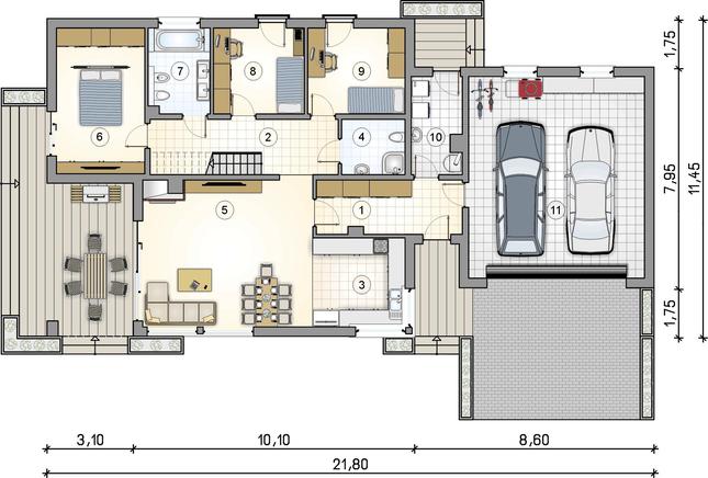 Rzut parteru POW. 0,0 m²